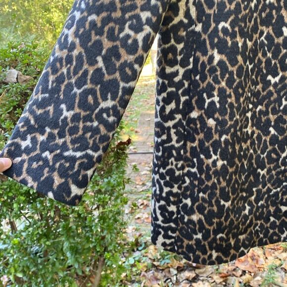 Nine West Leopard Print Zip Up Animal Print Women’s Coat Size Extra Large‎ NWT - Picture 8 of 11